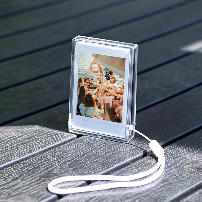 Picture Holder Storage Case for Fujifilm Instax Mini Film,3 inch Photo Pouch Instant Camera Film Accessories for Fujifilm Instax Mini EVO/40/90/12/11/9/8/7/7+/7s ect (1, Transparent)