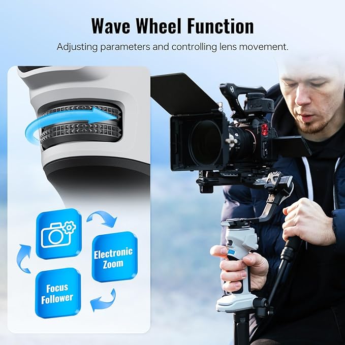 ZHIYUN CINEPEER Crane 4E 3-Axis Camera Gimbal Stabilizer for Canon/Sony/Panasonic/Nikon,Extendable Sling Grip Native Vertical Shooting Handheld Camera Gimbal