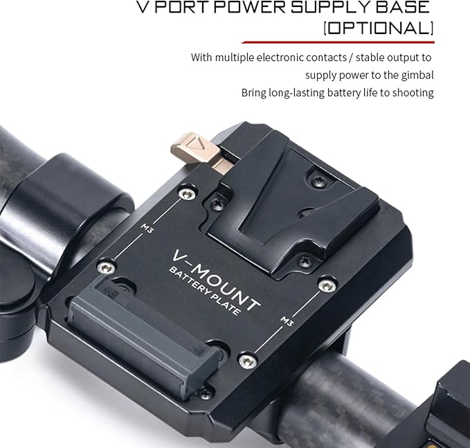Tilta Advanced Ring Grip Compatible with DJI Ronin RS3 Pro/ RS4/ RS4 Pro | Carbon Fiber | Smoother Movement & Flexibility | Video Stabilization | Multiple Power Options | TGA-ARG