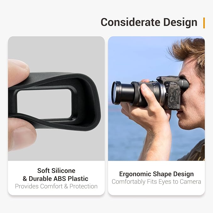 EOS R10 Eye Cup Eyecup Eyepiece, Extended Long Soft Eyecup Eyepiece Viewfinder for Canon EOS R10 Mirrorless Camera, Soft Silicone Material, Comfortable for Eyeglass Wearers