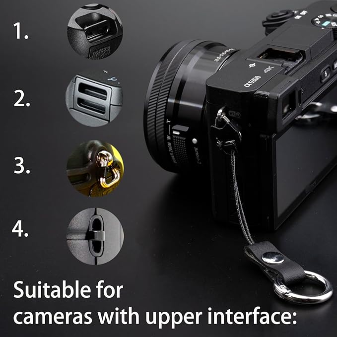 Camera Strap Quick Release QD Loops Connector for DSLR SLR Mirrorless Cameras Neck Shoulder Strap Binoculars Adapter Connect Connection Links(Small)