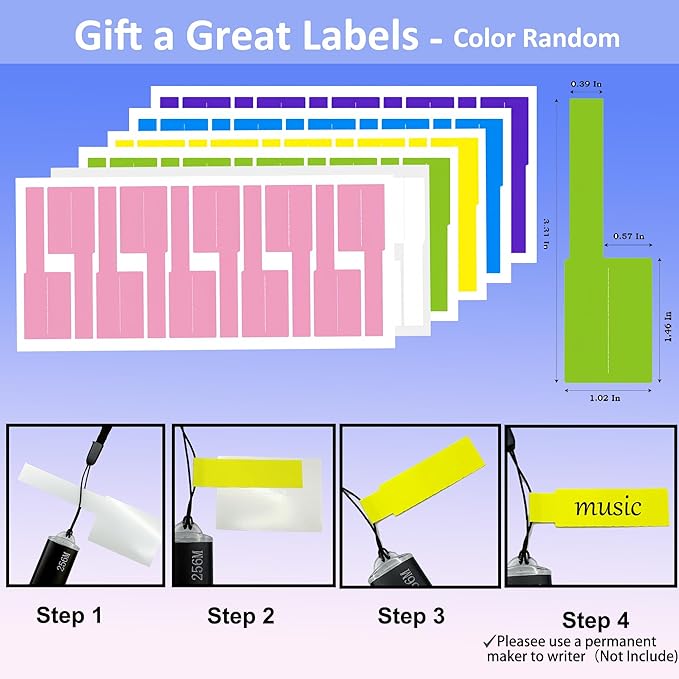 4GB USB Flash Drive 10 Pack Nicepicten USB 2.0 Thumb Drives Metal Jump Zip Drive Memory Stick Pendrive Memoria USB 4 GB with 10PCS Lanyard Label - Mixcolor 10 X 4GB Flash Drives