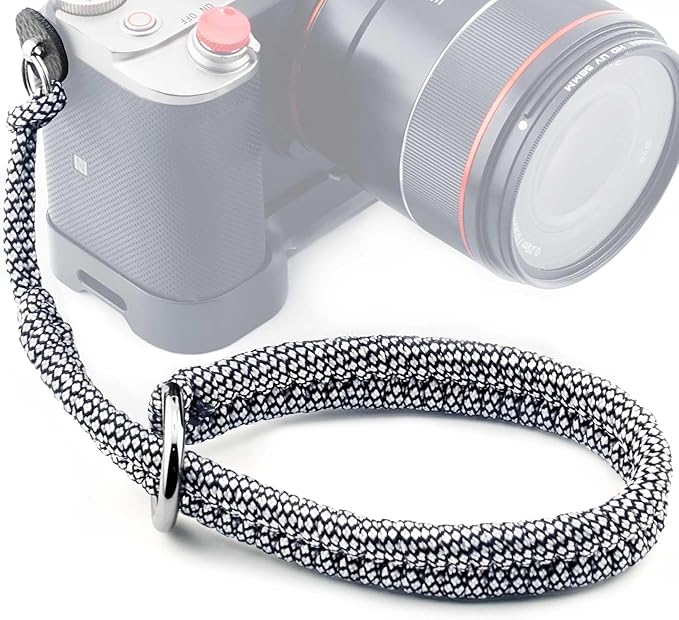 Qiang Ni Camera Wrist Strap - Paracord Quick Release Camera Hand Strap Wrist Lanyard for DSLR or Mirrorless Camera - White