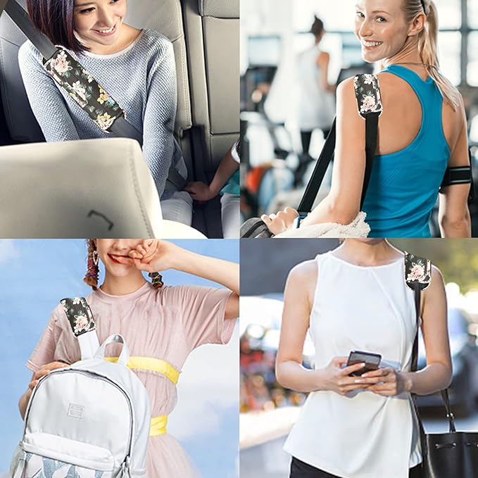 ZINZ Universal Shoulder Pad with Ultra Thick Cushion for Bag Luggage Bag Crossbody, Plus Long & Anti-Slip & Breathable,Dark Rose