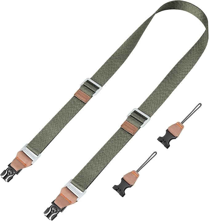 K&F CONCEPT 32mm Camera Neck Strap for Photographers Camera Strap Quick Release Clip Adjustable Sling Strap Compatible with Nikon Canon Sony Olympus DSLR Camera Deep Blue