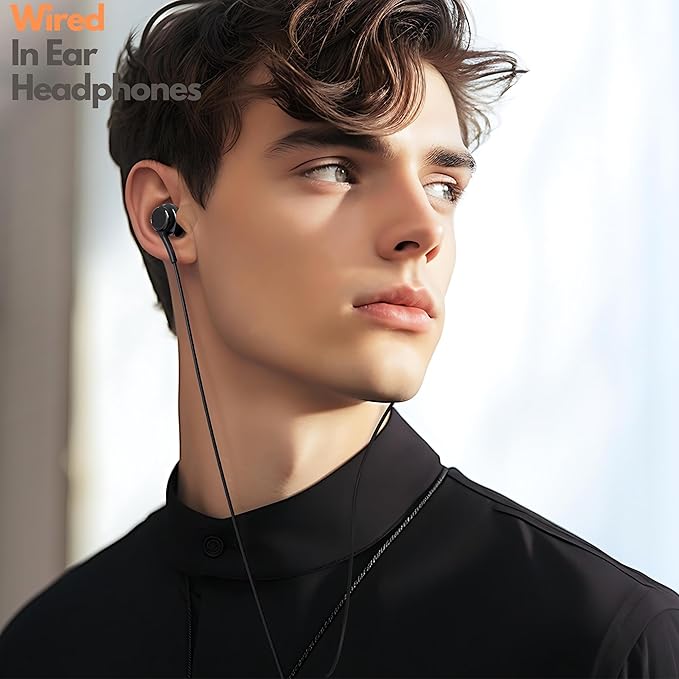 Betron Wired USB-C Ear Buds with Mic & Remote Control for iPhone 15/16, Samsung Galaxy, Android Phones