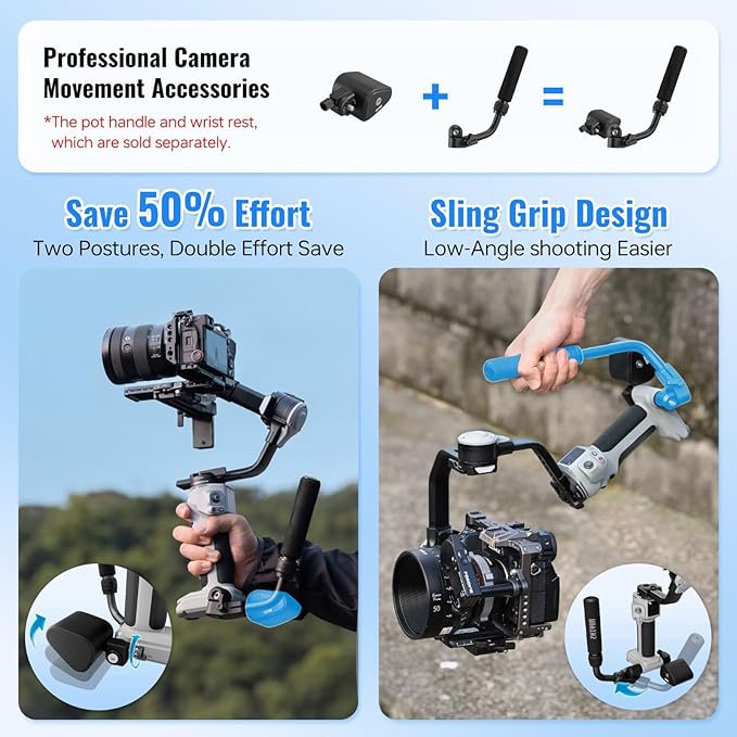 ZHIYUN CINEPEER Crane 4E 3-Axis Camera Gimbal Stabilizer for Canon/Sony/Panasonic/Nikon,Extendable Sling Grip Native Vertical Shooting Handheld Camera Gimbal