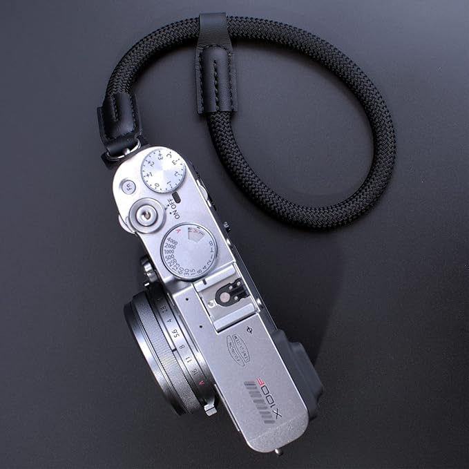 Camera Wrist Strap, Rope Camera Strap Wrist for DSLR SLR Mirrorless Cameras Hand Strap Black