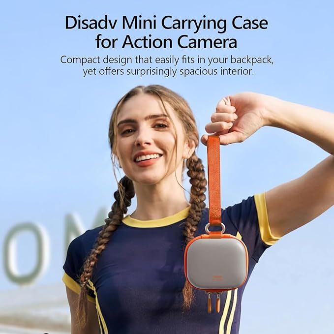 AuyKoo Carrying Case for DJI Osmo Action 6 Accessories, Waterproof Hard Carrying Bag for Camera Batteries Filter Mount, DJI Osmo Case Hard Shell Action Camera Bag