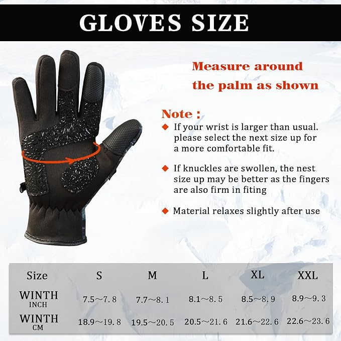 Drasry Neoprene Fishing Gloves Touchscreen 3 Cut Fingers Warm Cold Weather Suitable for Men and Women Ice Fishing Fly Fishing Photography Motorcycle Running Shooting