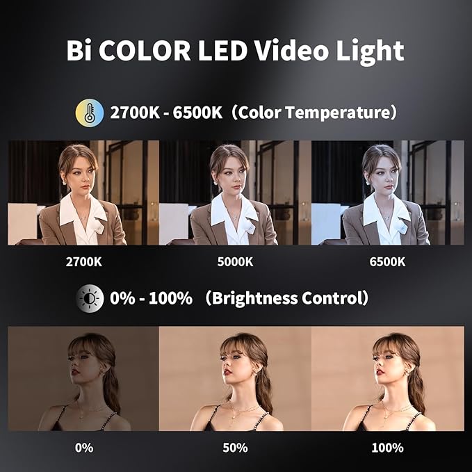 ZHIYUN CINEPEER CX100 100W LED Video Light, Built-in 4500mAh Battery COB Portable Photography Light Bi-Color 2700K~6500K CRI 96+ TLCI 97+ Continuous Output Lighting