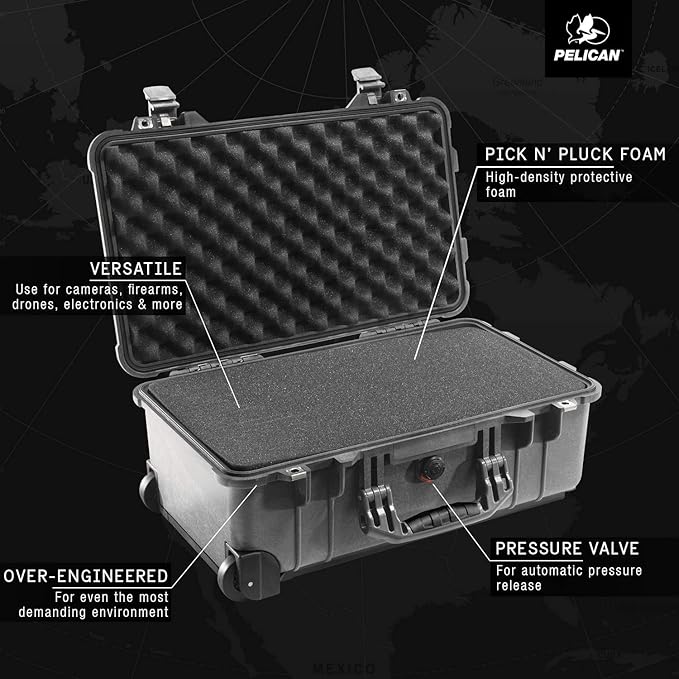 Pelican 1510 Case with Foam (Black)