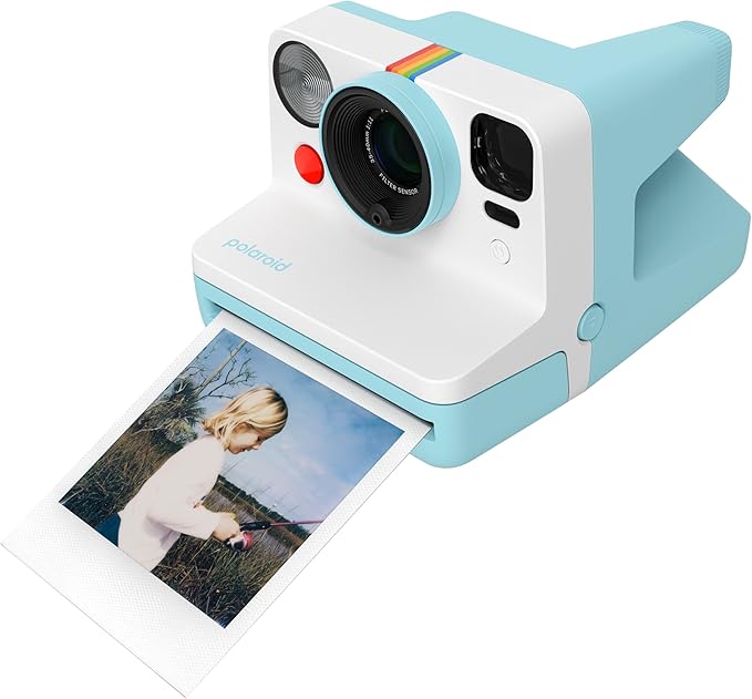 Polaroid Now 3rd Generation I-Type Instant Film Camera - Arctic Blue - Camera Only No Film (9157)