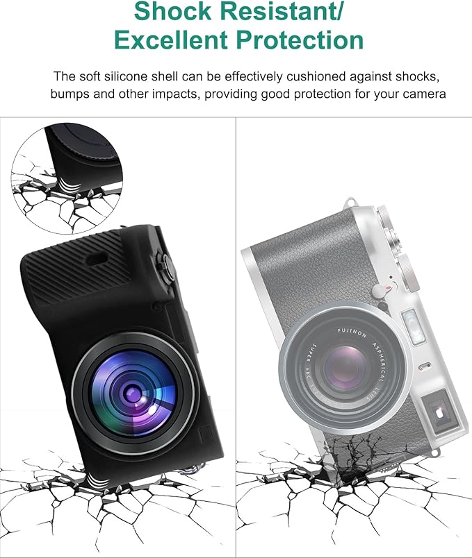 PULUZ Camera Case for Sony A6600/ILCE-660 Durable and Lightweight Rubber Soft Silicone Camera Protective Cover(Black)