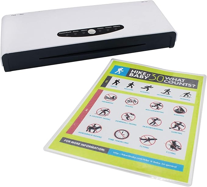 Optiazure Thermal Laminating Pouches 9"x11.5" Inches, 5mil 100Pack, Clear, Letter Size