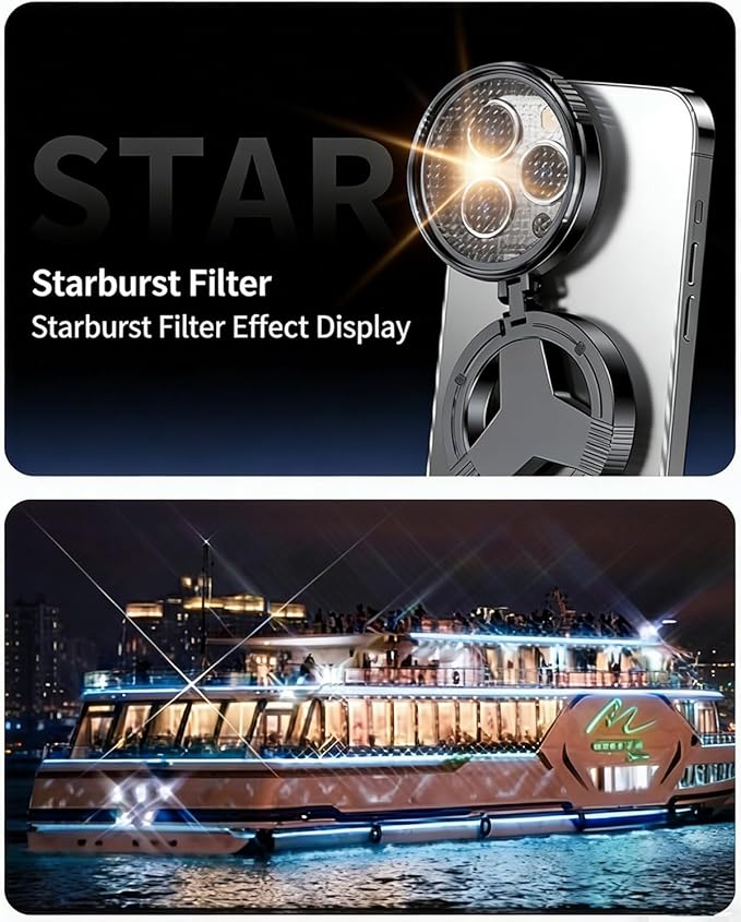 Anti-Glare Magnetic Phone Filter – Reduces Unwanted Reflections Cpl Polarizing Camera 52mm Rotatable Foldable Lens Mobile Compatible Quick Mount Portable Circular Enhances Colors Attachment(1pc)