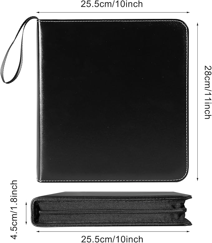 240 Pockets Portable Binder Large Photo Album Book For i-Type Square Polaroid Photos and Instax Wide Film Pictures (Black)