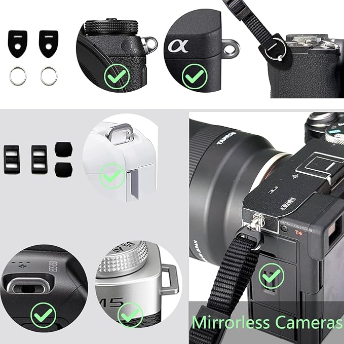 Washable Soft Neoprene Camera Neck Strap (Black)
