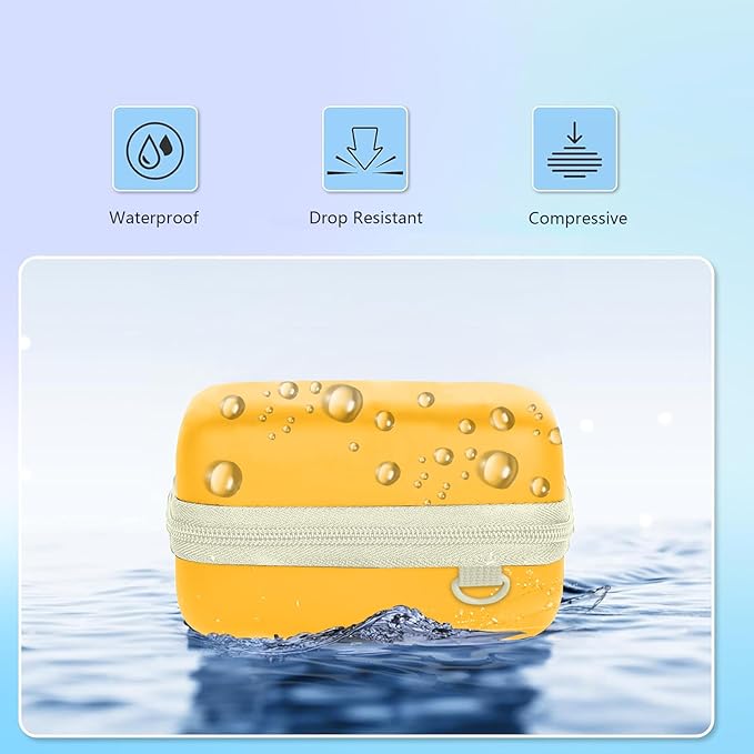 Leayjeen Digital Camera Case Compatible with Panasonic LUMIX ZS99/ LX10/ ZS80/ ZS100/ ZS70/ ZS200/ ZS60 4K Digital Camera-Yellow（Case Only）