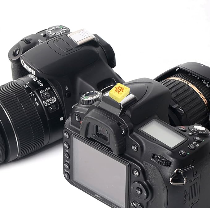 Camera Hot Shoe Cover, Cute Hot Shoe Cap, Hot Shoe Protector Compatible with Sony Fujifilm Fuji Canon Nikon Pentax Leical Panasonic (2pcs Mahjong)