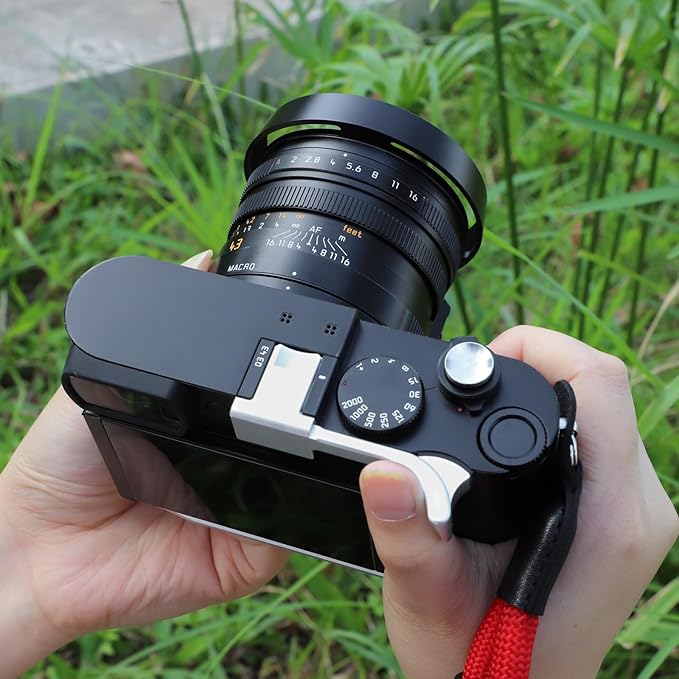 Haoge Metal Lens Hood Shade for Leica Q3 Q3 43 Q2 Q-P QP q Typ 116 Typ116 Camera Black LH-LQOB