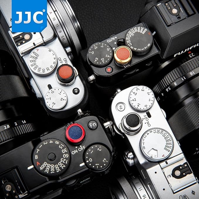 Soft Shutter Release Button Cap for Fuji Fujifilm X-T30 III X Half X-M5 X-E5 X100VI XT5 X-T30 II XT30 XT3 X100F X-Pro2 X-Pro1 XT2 XE3 X-E2S X-T20 X100T GFX100RF RX10 IV III II,RX1RII,RX1R,RX1/ R Black