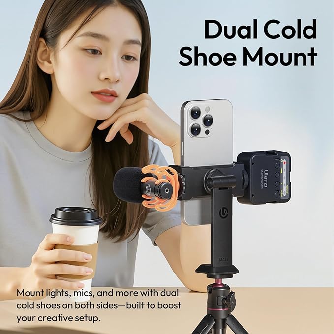 ULANZI MA54 Phone Holder Mount Video Rig with Light