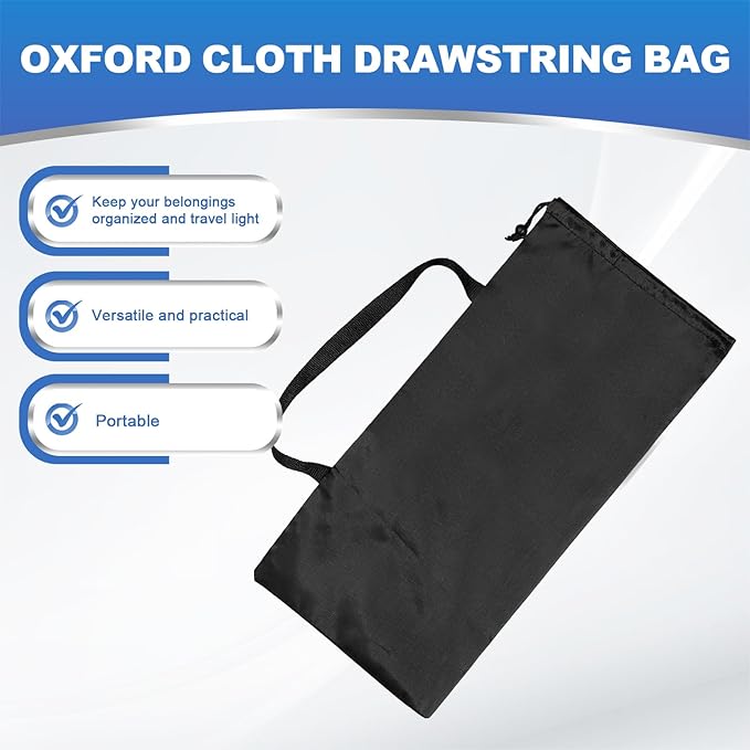 PATIKIL 22 x 10 Inch Tripod Carrying Case, 2 Pack Camera Tripod Carrying Bags Oxford Cloth Padded Bag for Camera Gear Mic Light Stand Sheet Music Photography Accessories, Black