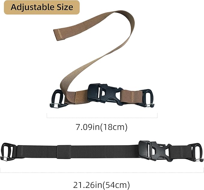 Molle Straps, 4 Pcs Tactical Molle Backpack Straps with Buckles, Adjustable Attachment Webbing Strap to Tie Down Tripod, Backpacks, Other Gear, Molle Accessories for Outdoor Hiking Camping Climbing