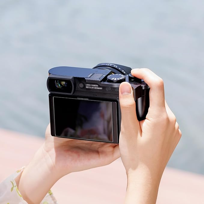 JJC Deluxe Metal Thumb Up Grip for Leica Q3 43/Q3/Q2 Cameras, Hot Shoe Thumb Rest Support Grip for Stable and Safe Hand Hold, with Anti-Scratch Silicone Pad, Not Affect The Use of Camera Buttons