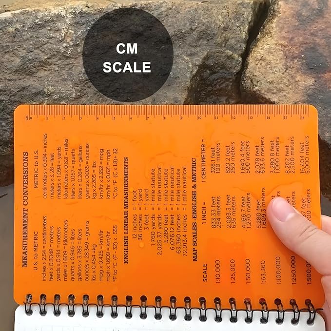 2PCS Waterproof Spiral Notebooks with Hard Cover for Outdoor Camping, Field Graph, 100 pages per Weatherproof Notepad, A6 Medium Size All-Weather Steno Pads (4.8"x7", Yellow)