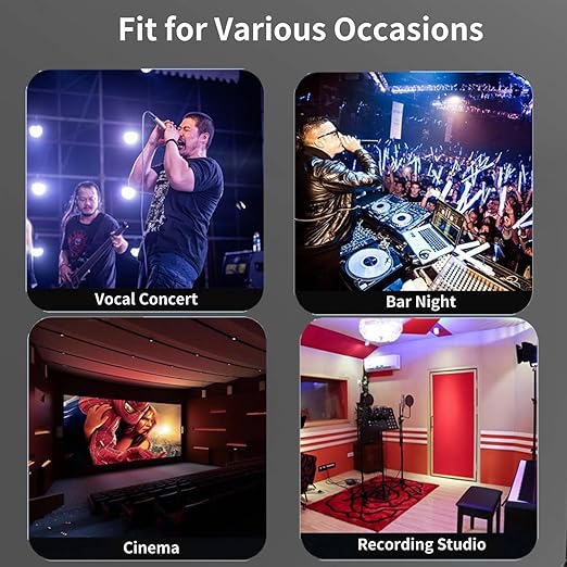 XLR Cables 6ft 2Pack, Microphone Cable XLR Male to Female 3-Pin | Ideal Mic Cord for Stage & Studio - Oxygen-Free Copper (OFC) for Clear Audio