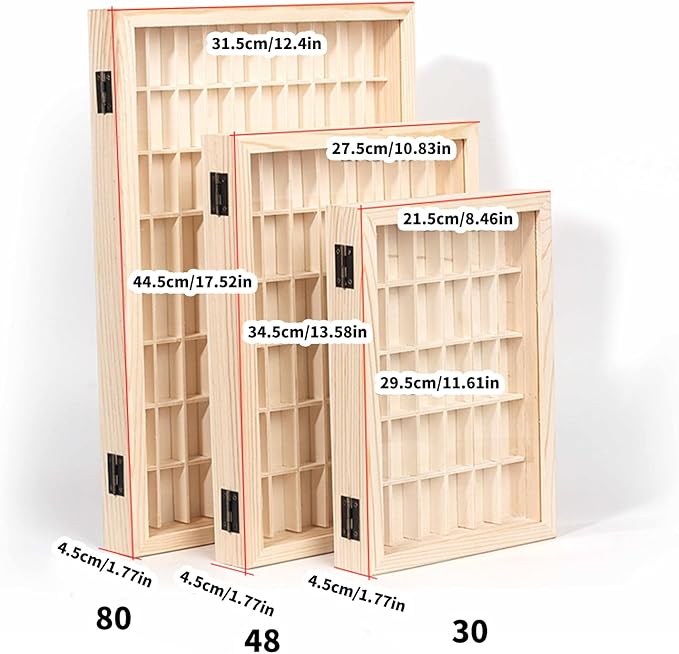 Multipurpose Wooden Film Roll Display Case for Photography Enthusiasts Canister Collector Storage Box with Lid Transparents Organiser