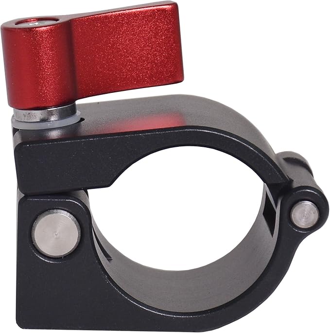 Bestshoot Light Mount Stand Bracket, 25mm Rod Clamp Holder with Cold Shoe Mount for DJI Ronin-M, Freefly MoVI - Red Knob, LED Video Lights, Field Monitor, External Microphone, Flash Speetlite.