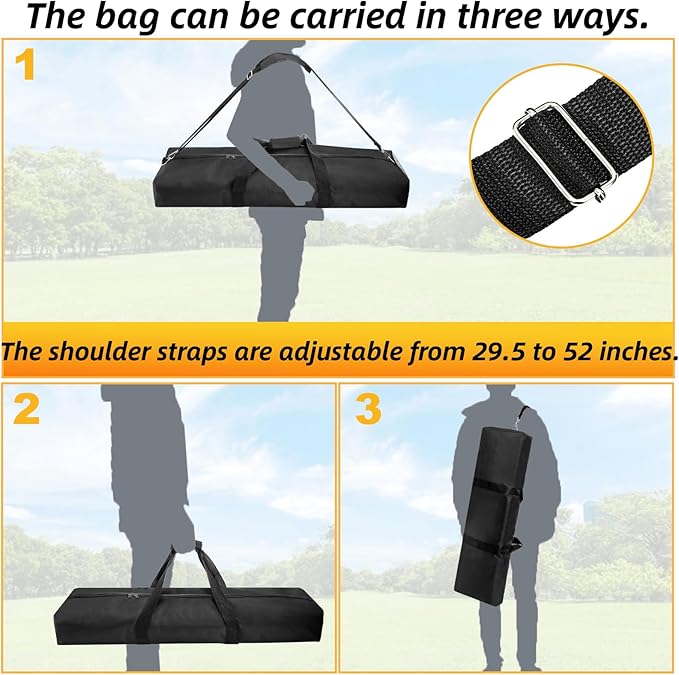 Youeon 2 Pcs 31x10x4 Inch Tripod Carrying Bag, Water Resistant Long Carry Case with Padded Adjustable Strap & Durable Handles, Versatile Stand Bag for Speaker, Mic, Tripod, Light, Tent