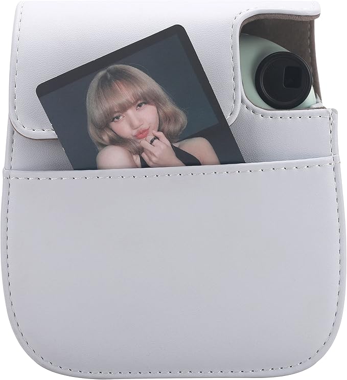 Frankmate Protective Case Compatible with Fujifilm Instax Mini 12 11 9 8 Instant Film Camera with Accessory Pocket and Adjustable Strap