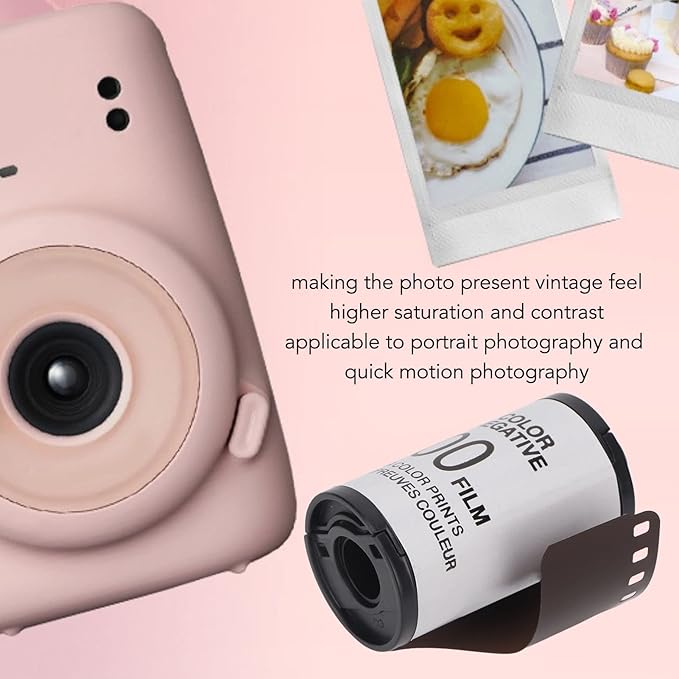 8 Sheets 35mm ISO200 Color Film, Camera Color Film 135, High Definition Wide Exposure High Contrast, Vintage Style Color Print Film for Photography, Suitable for 135 Camera