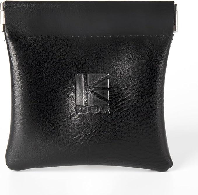 1 Pack Earphone Storage Case Bag for IEM,in Ears,Earbuds,Portable Carrying Storage Case,Travel Bag Leather Jewelry Pouch, Kbear BP01 Suitable for KZ ZS10/ZS10 Pro/ZST/ZS10 PRO X/AS10/AS16/CastorZA12