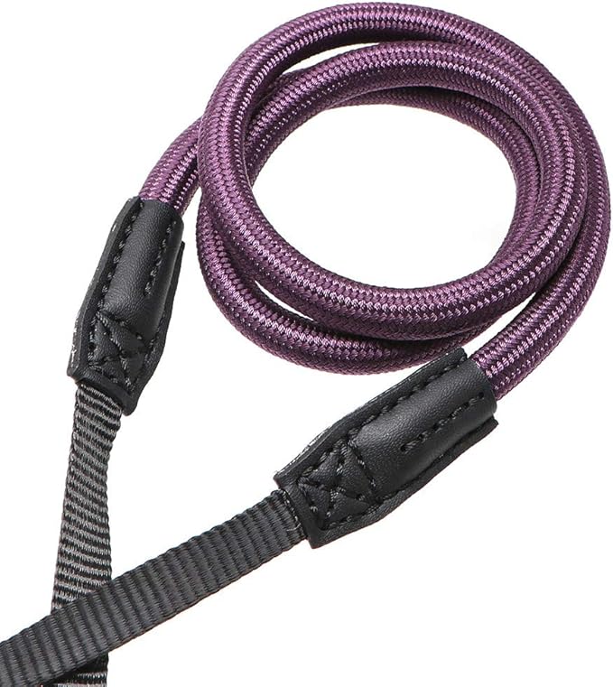 HITHUT Quick Release Camera Neck Strap Shoulder Strap Belt for Mirrorless Digital Cameras Climbing Rope with Quick Release QD Loops Connector with O-Ring Adjustable Length 30-53inch Purple