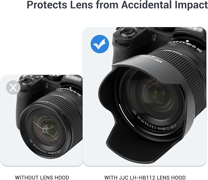 Lens Hood for Nikon NIKKOR Z DX 12-28mm f/3.5-5.6 PZ VR Lens on Nikon Z30 Z50 Z fc Replaces Nikon HB-112 Hood, Compatible with 67mm Filter and 67mm Lens Cap