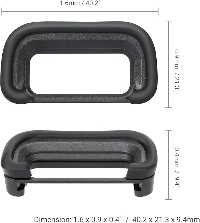 A6700 Eyepiece Eyecup Eye Cup, JJC 2 Pack Eyecup Viewfinder for Sony A6700 Camera, Replaces Sony FDA-EP20 Eyepiece, Soft Silicone Material,360-Degree Rotatable,Protect Viewfinder from Impact & Scratch