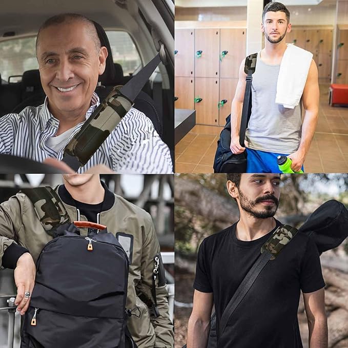 ZINZ Universal Shoulder Pad with Ultra Thick Cushion for Bag Luggage Bag Crossbody, Plus Long & Anti-Slip & Breathable,Camouflage Green
