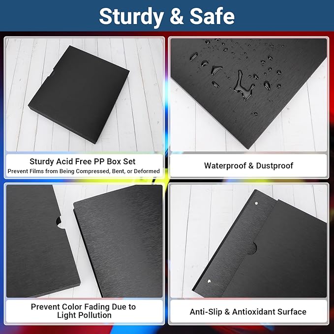 Acid Free Film Negative Binder - 3 Ring Binder with 60 Pack 35mm Negative Sleeves for Film Storage, Up to 2520 Frames, 35mm Film Holder, Film Camera Accessories