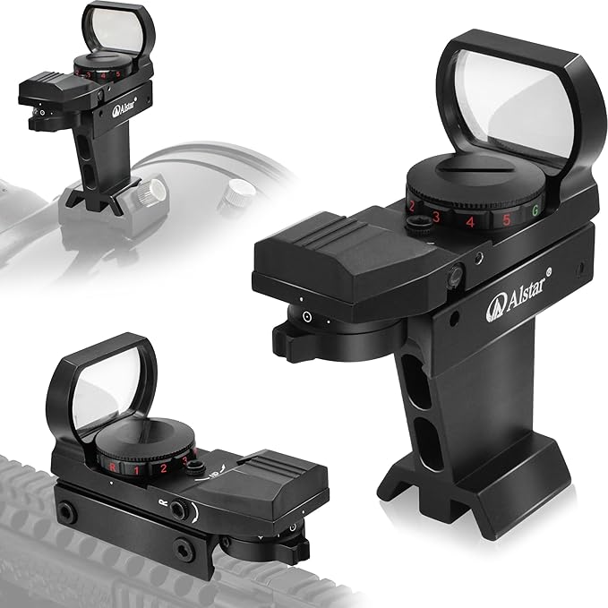 Alstar Red Dot Finderscope for Telescope Deluxe Finder - Metal Star Pointer Viewfinder Astronomical Telescope Accessories with Dovetail Finder Bracket