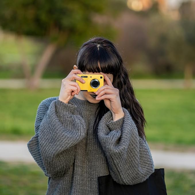 Easy Hood Camera Case for Kodak PIXPRO FZ55, Soft Silicone Cover Anti-Scratch Slim Fit FZ55 DSLR Camera Sleeve Body Skin Travel Protective Case, Yellow