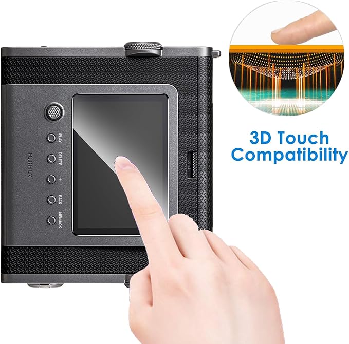 2 Pack Compatible with Fujifilm Instax Wide EVO Screen Protector,Full Coverage 9H Tempered Glass LCD Display Film,HD Clear Scratch Resistant for Fuji film Instax Wide EVO accessories