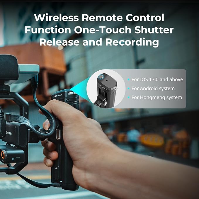 SMALLRIG Rotatable Bilateral Quick Release Side/Top Handle with Wireless Control and M.2 SSD Enclosure, for SMALLRIG HawkLock Mobile Phone Quick Release Ecosystem - 4841