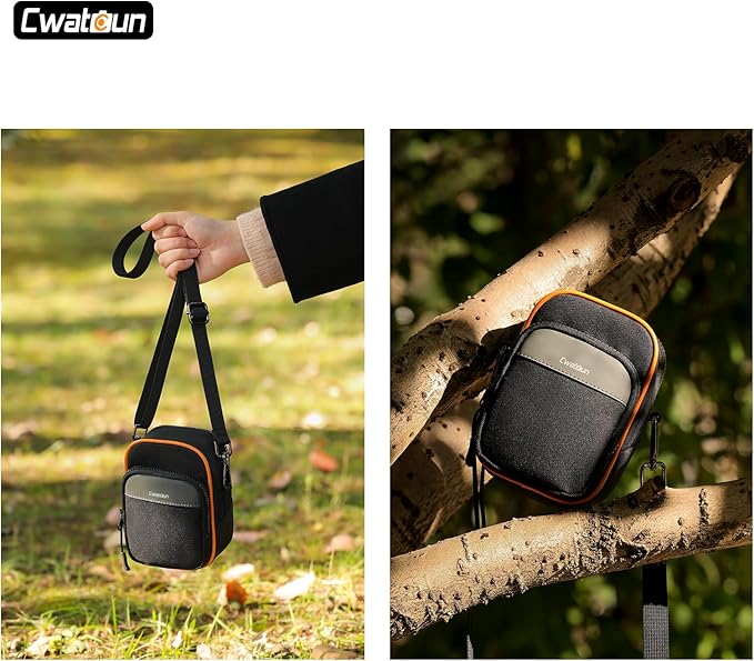 Cwatcun Digital Compact Camera Sling Bag，Portable Protective Small Crossbody Camera Case Lightweight Photography Camera waist bag for Canon Nikon Sony Fuji Digital Camera