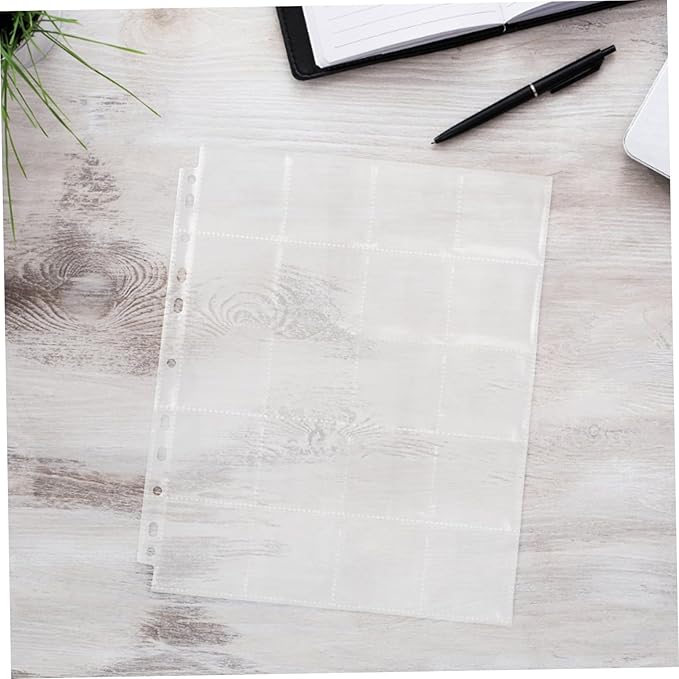 30pcs Film Negative Holder Binder Pages Acid Storage Sleeves for Safe Film Negative Organization for Photographers and Hobbyists