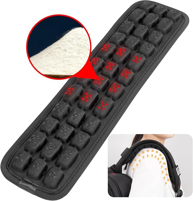 Shoulder Strap Pad of 3D Air Cushion, Backpack Accessories, Non-Slip Shoulder Strap Pad, for Hiking and Camping Bags, Bass Guitar Strap